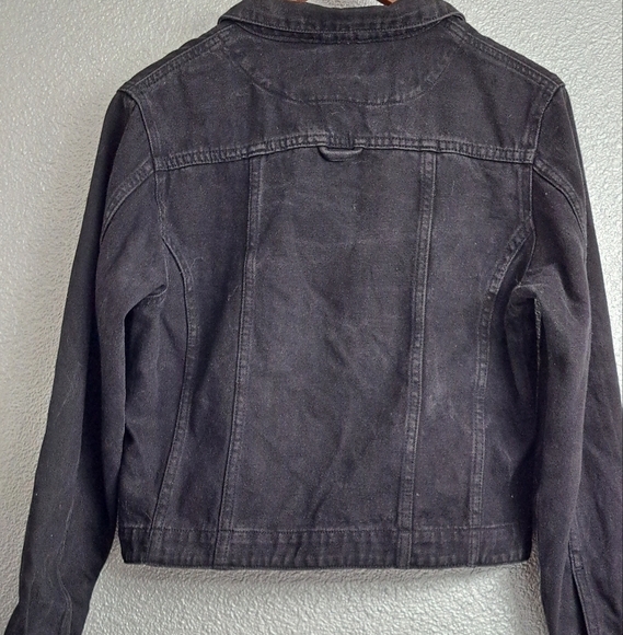 Willi Smith Black Jean Jacket   Size M - Picture 3 of 5